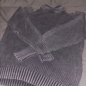 Oversized tinted grey sweater. From Francescas.